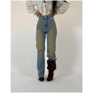 Jeans Wide Sabbiato Chiaro Meira