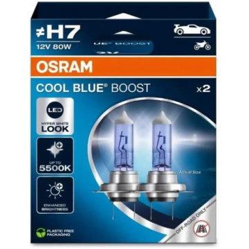 OSRAM SPULDZE H7 80W 12V COOL BLUE BOOST (OS-62210