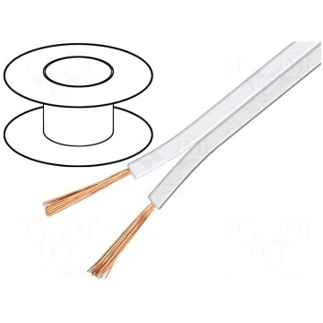 Wire: loudspeaker cable | 2x4mm2 | stranded | CCA 