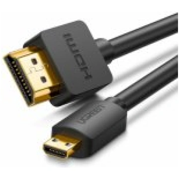 Ugreen Micro HDMI - HDMI Cable 4K 3D 2m Black akse