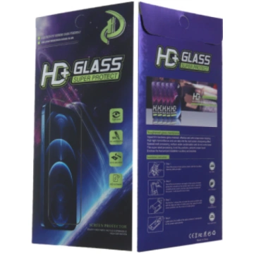 Tempered glass 9D for iPhone 13 Mini 5.4" black fr