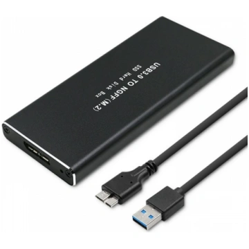 Qoltec 51854 Hard drive Enclosure M.2 SATA SSD NGF