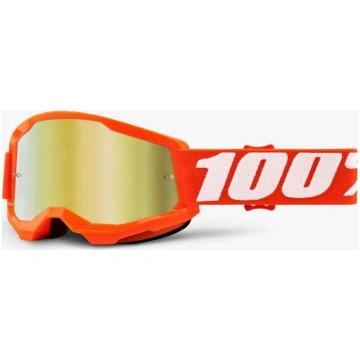 100% Gogle 100% STRATA 2 JUNIOR ORANGE ( Lustrzana